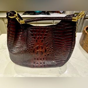 Brahmin Tabitha Croc Shoulder Bag